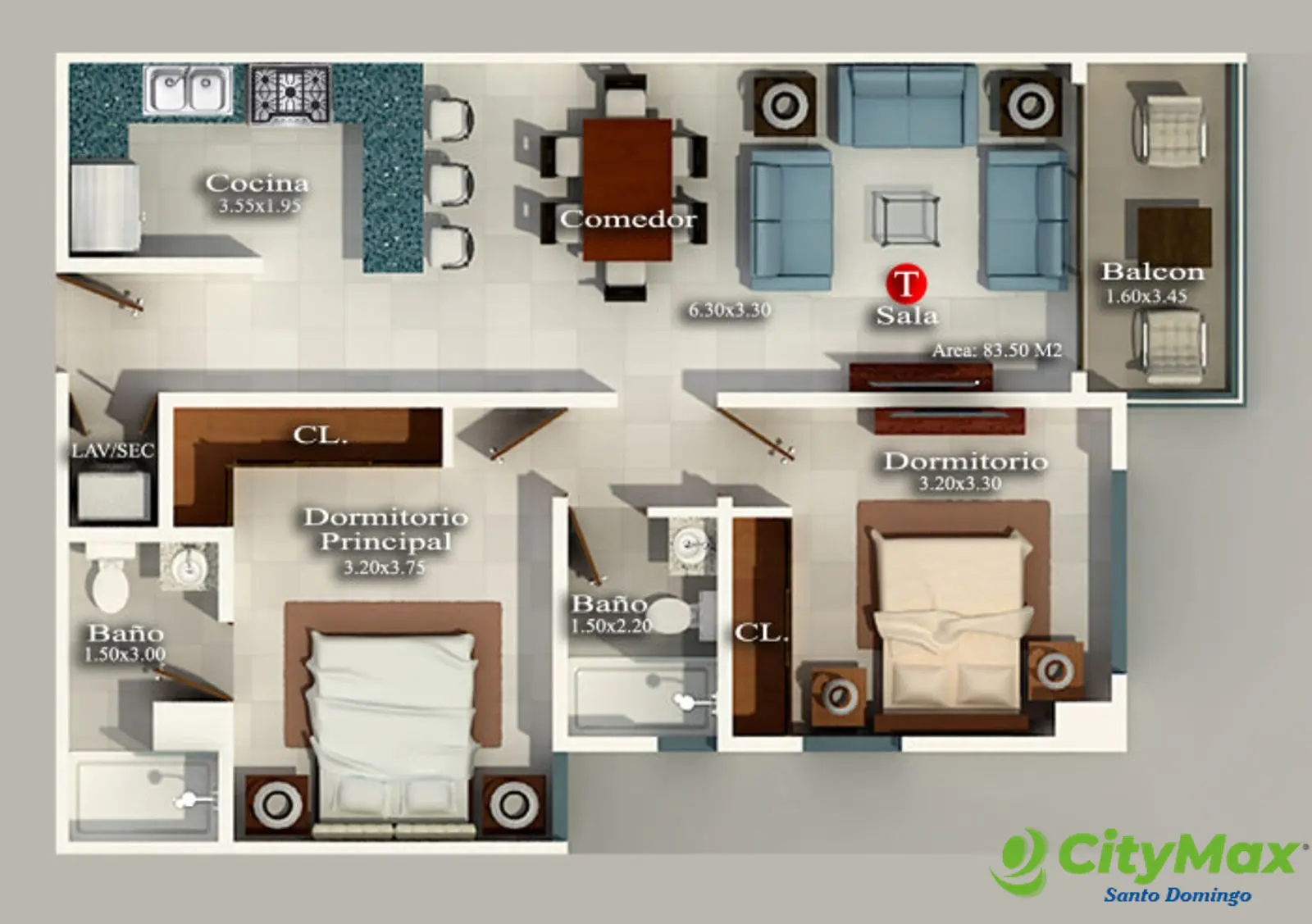 Apartamento en Venta en Bella Vista de 2 habitaciones - foto 1