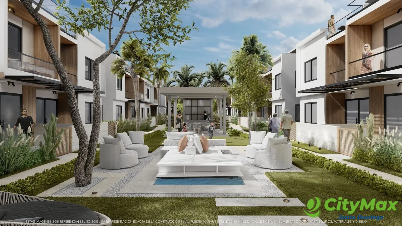 Apartamento En Venta de 2 Hab.  En Bávaro Punta Cana. - Area Social