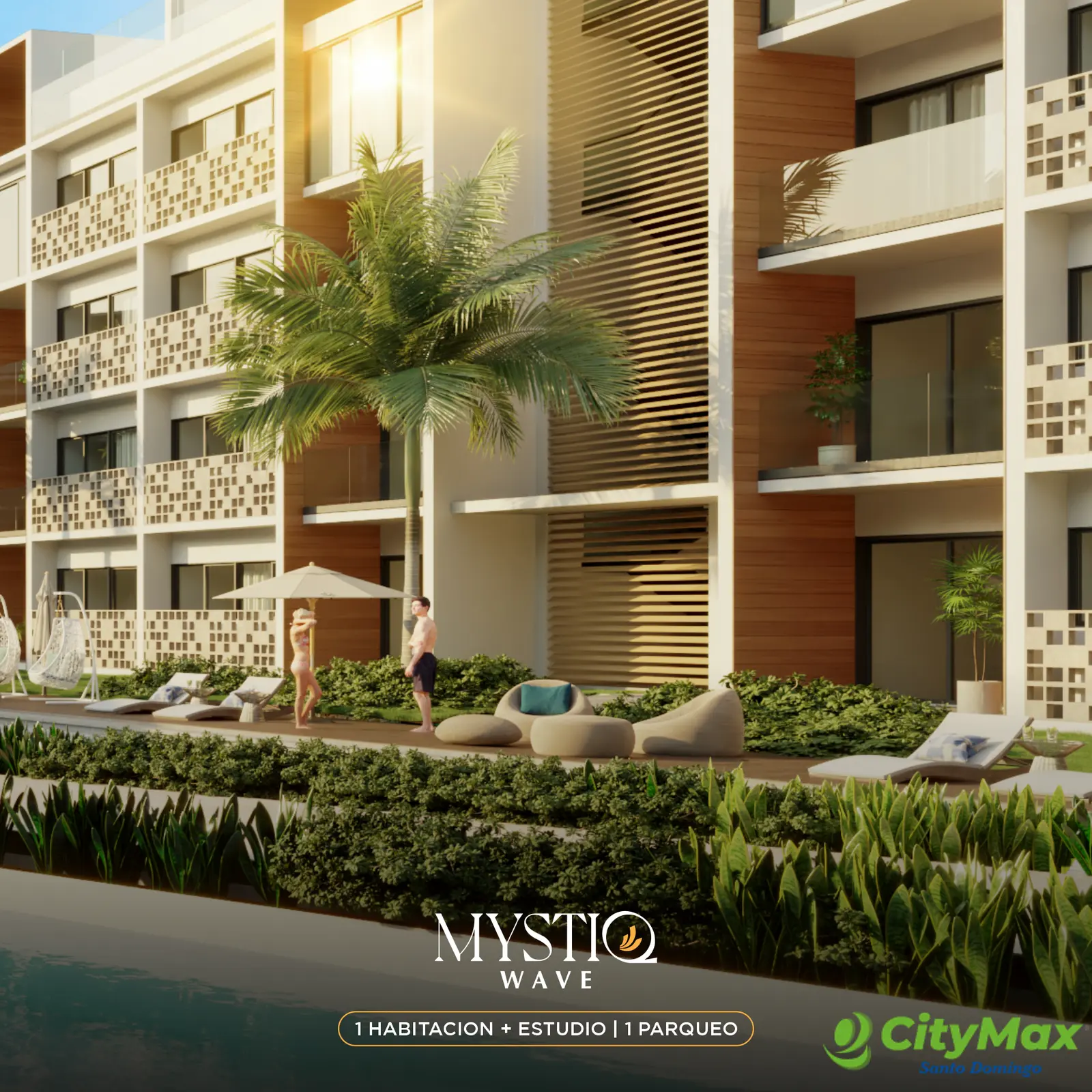 Apartamento de 1 hab mas estudio venta en Punta Cana - foto 1