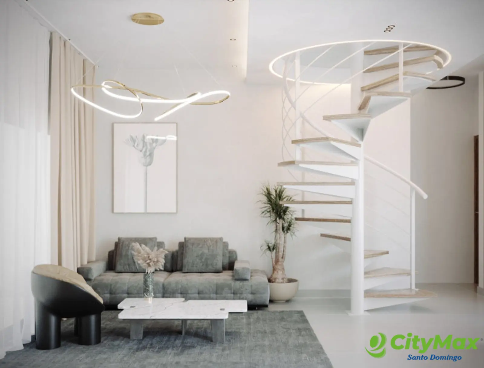 Apartamento Turistico en Venta de en Punta Cana. - Sala
