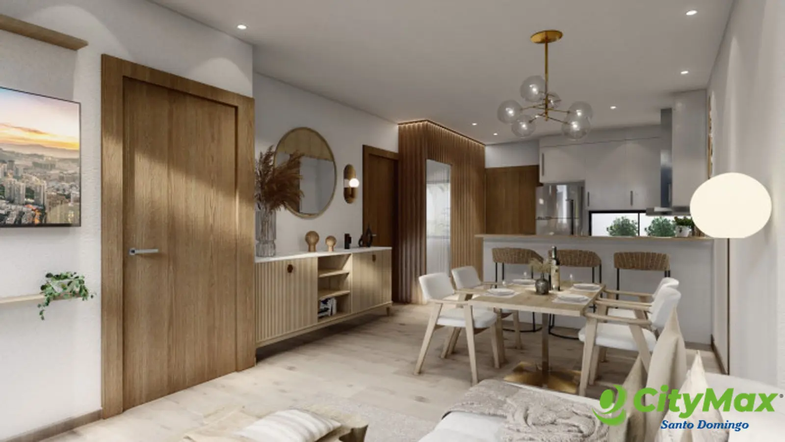 Apartamento En Venta de 2 Hab.  En Bávaro Punta Cana. - Sala / Comedor