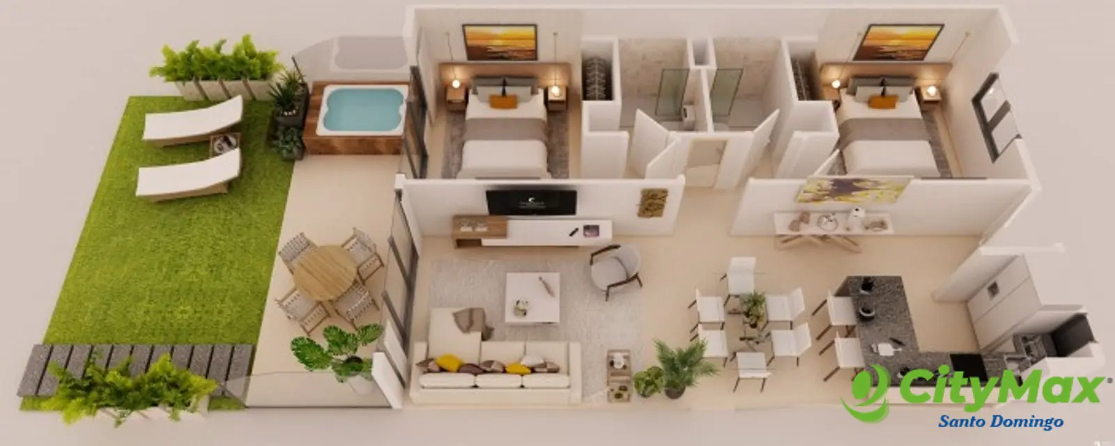 Vendo Apartamento en Punta Cana Vista a Campo de Golf - foto 12