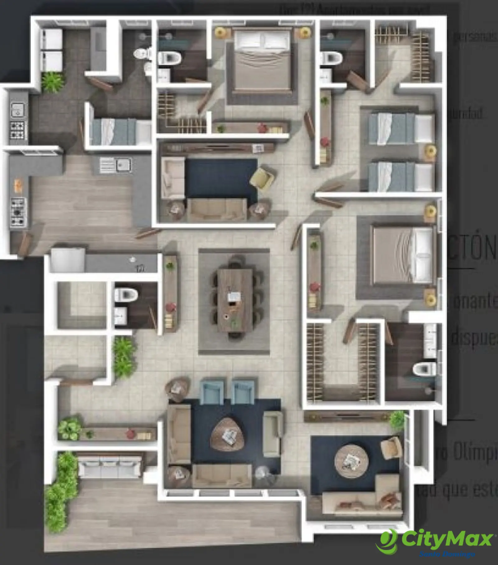 Apartamento en Venta con piscina y piso 10 en  Naco - foto 7