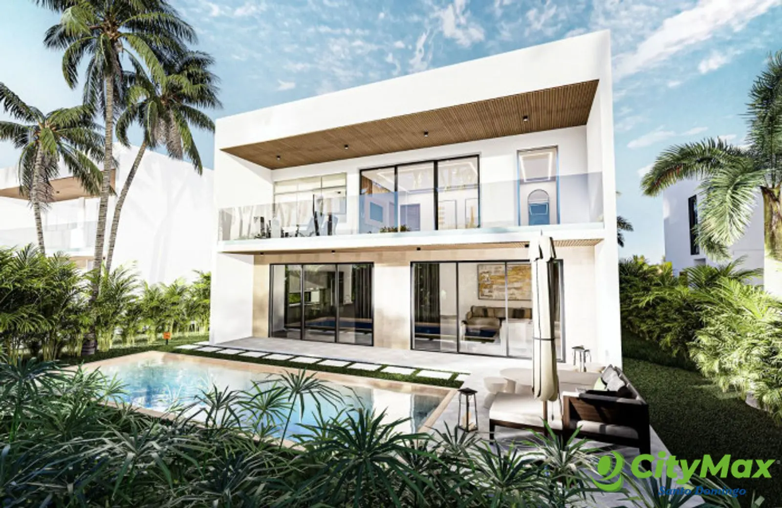 Villas De Lujo de 3 Habitaciones en Playa Nueva Romana - Area Piscina