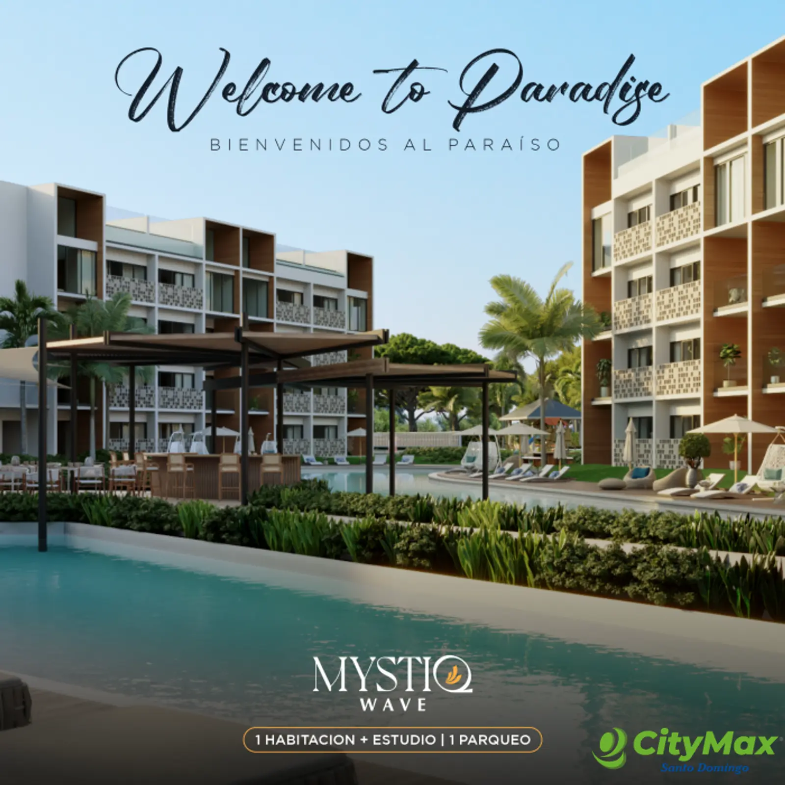 Apartamento de 1 hab mas estudio venta en Punta Cana - foto 2