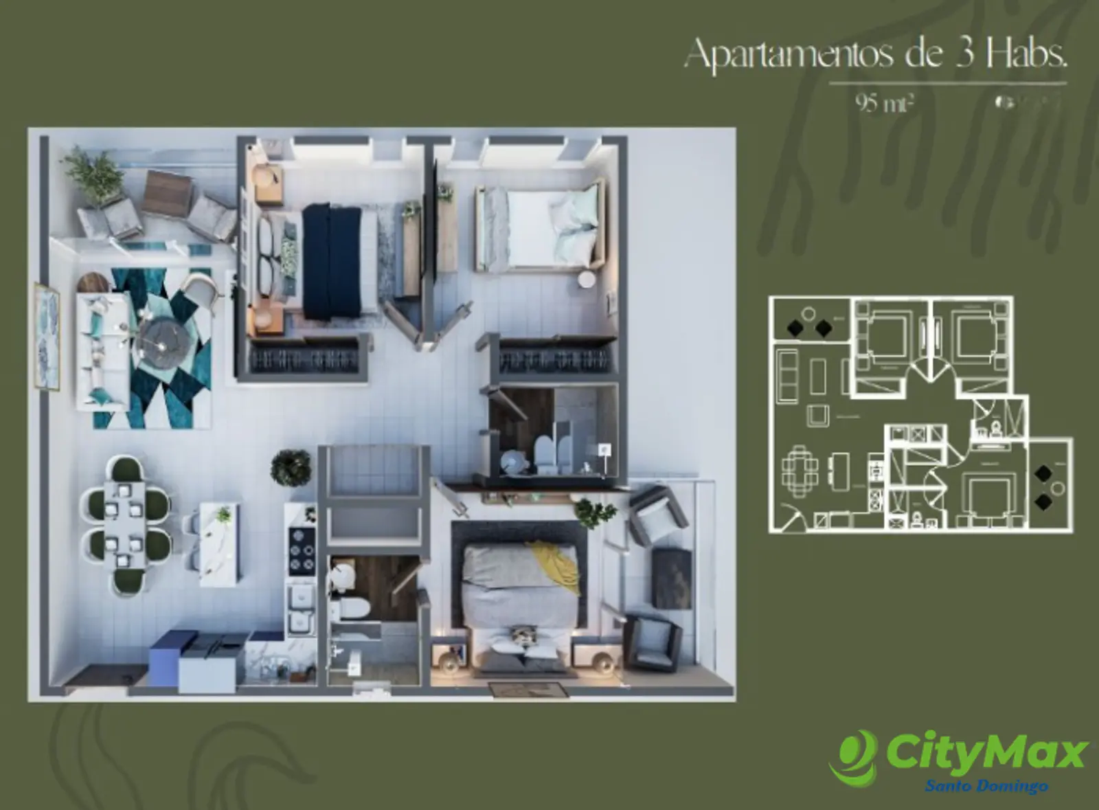 Apartamento de 3 Habitaciones en Venta en Punta Cana - foto 10