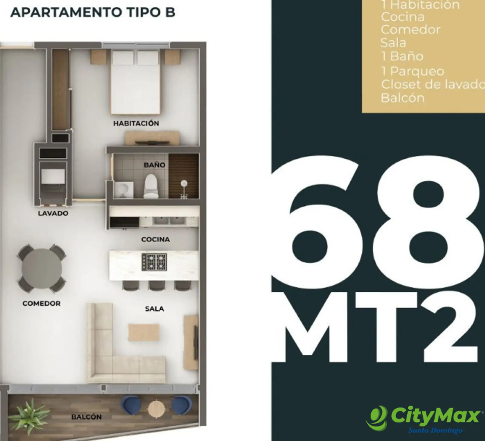 Apartamento en Venta con Terraza Privada Punta Cana - foto 8