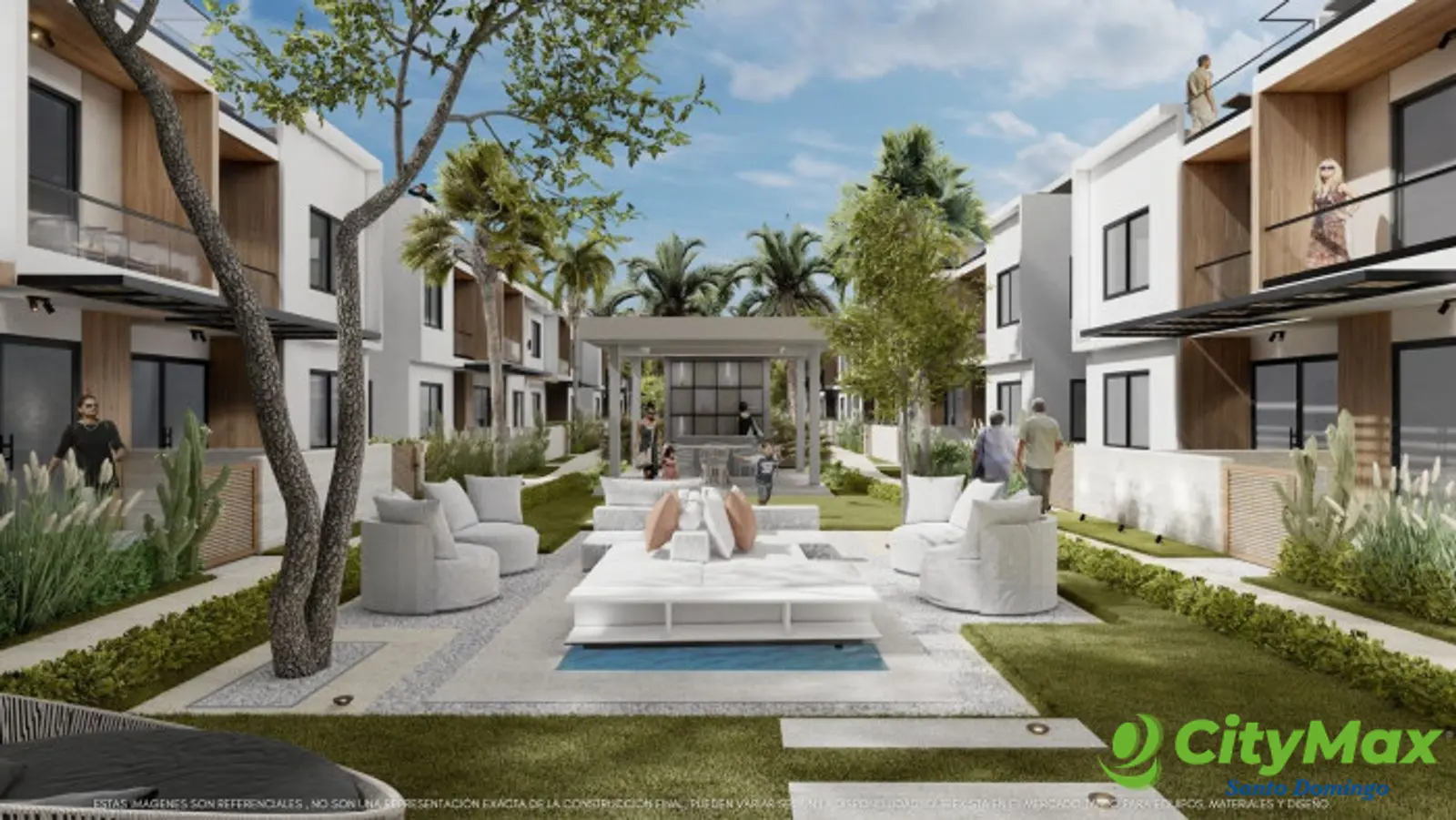 Apartamento En Venta de 2 Hab.  En Bávaro Punta Cana. - Área Social