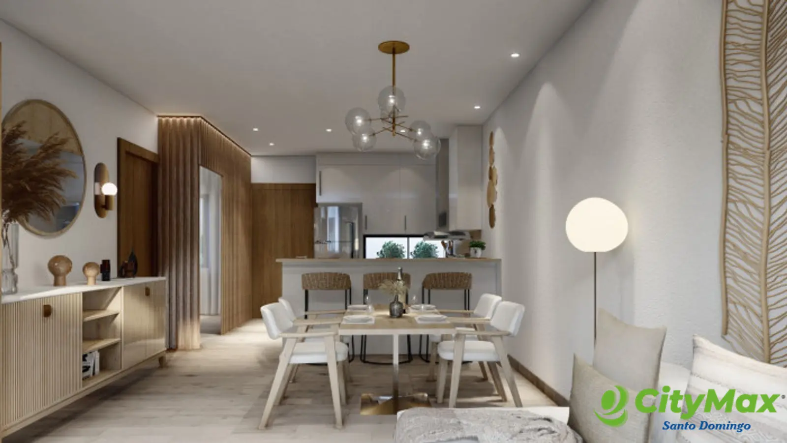 Apartamento En Venta de 2 Hab.  En Bávaro Punta Cana. - Comedor