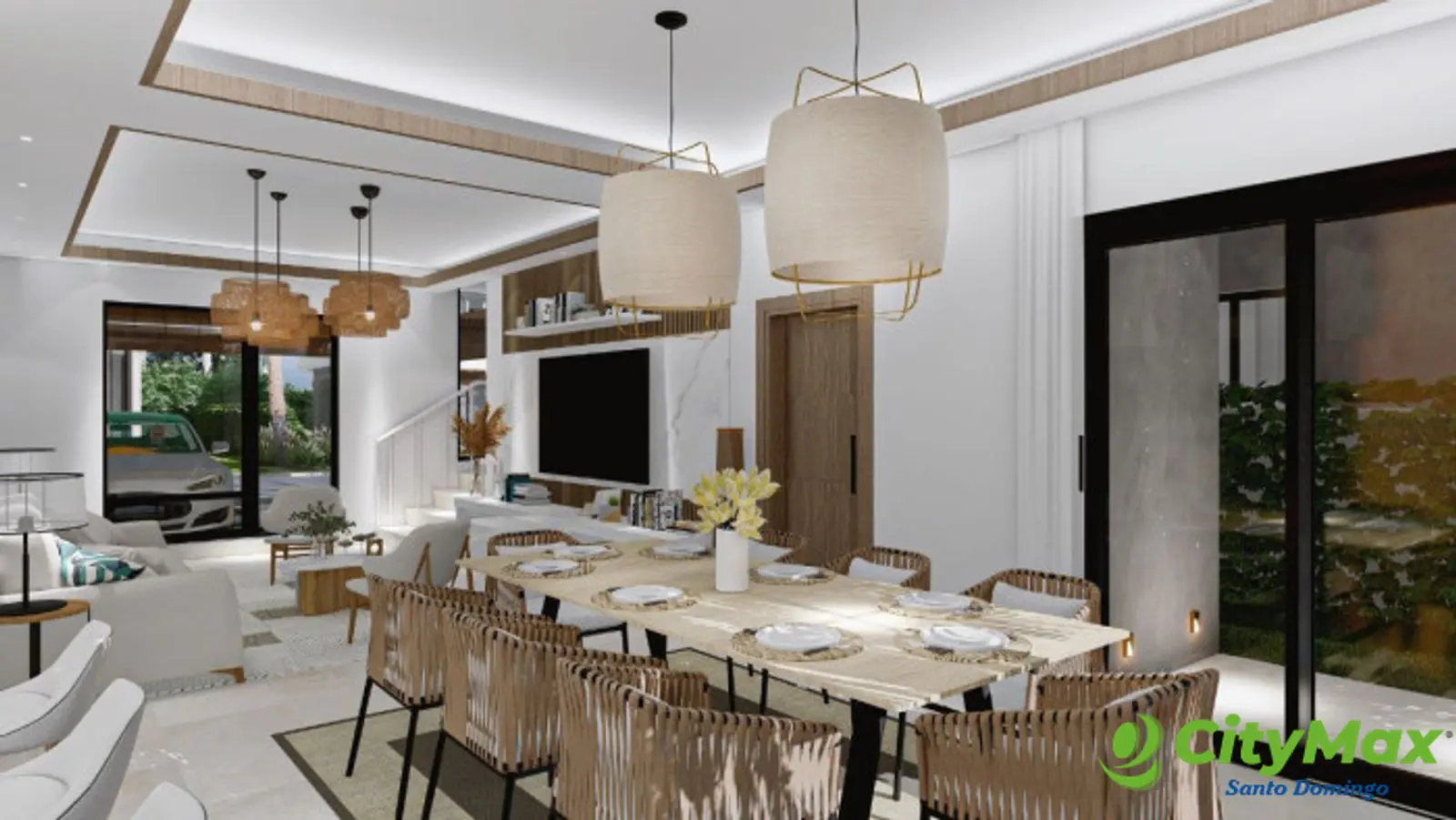 Villas De Lujo de 3 Habitaciones en Playa Nueva Romana - Comedor