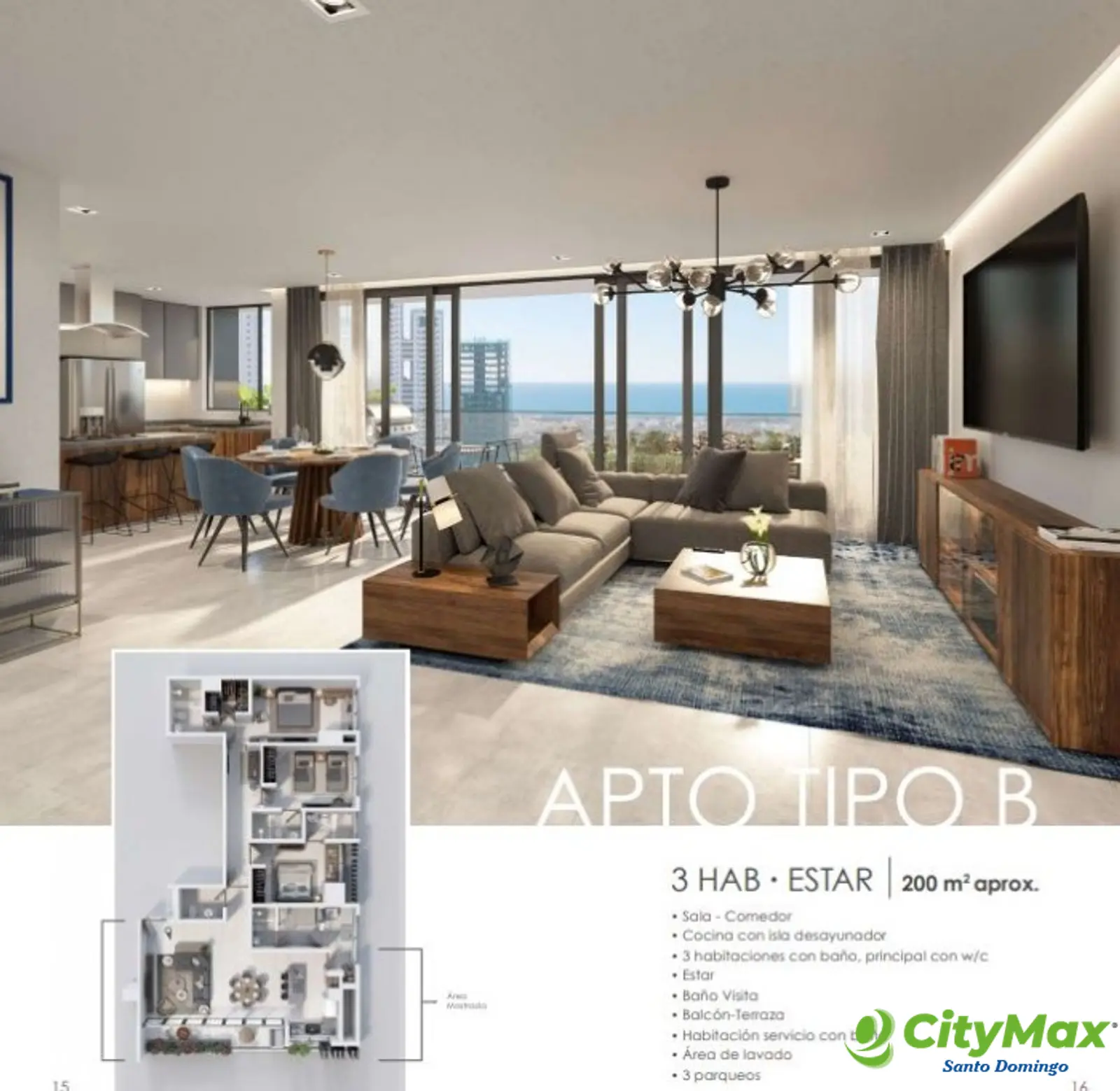 Apartamento en Venta de 2 Habitaciones Los Cacicazgos - foto 7