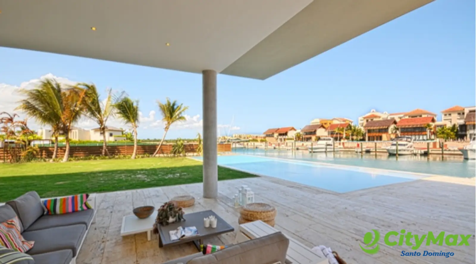 Villa en venta con vista al mar y la Marina de Cap Cana - foto 9