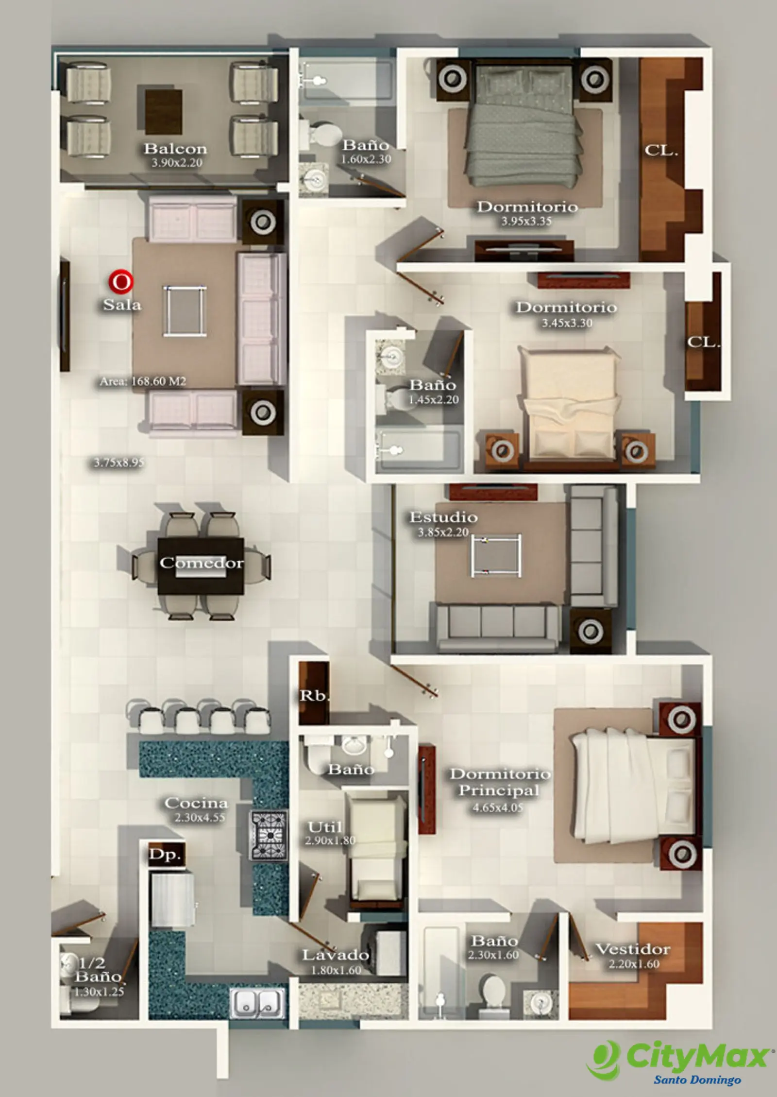 Apartamento en Venta en Bella Vista 3 Hab. mas Estudio - foto 2