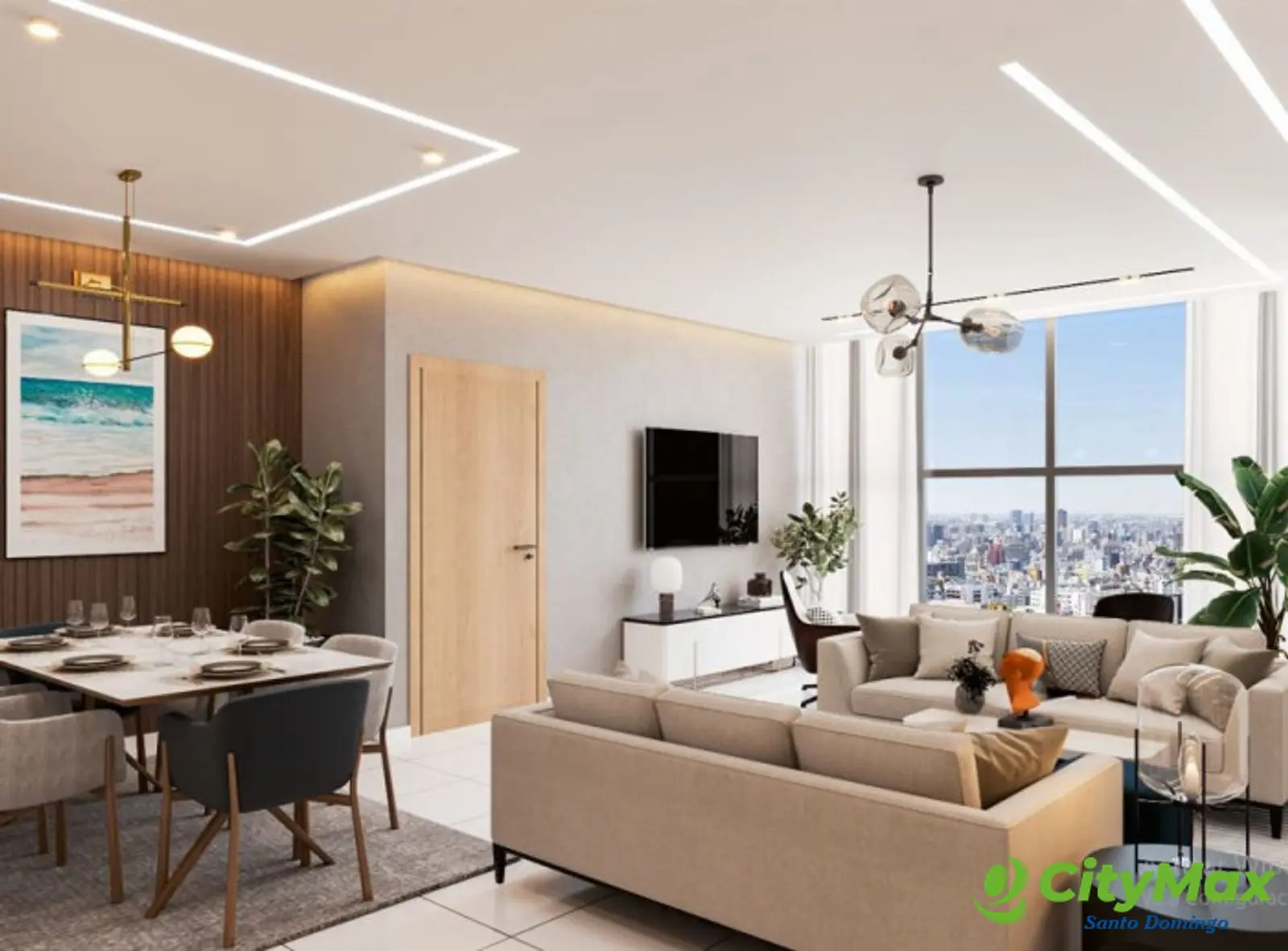 Apartamento en Venta 3 Habitaciones Aut. San Isidro.  - Sala Come