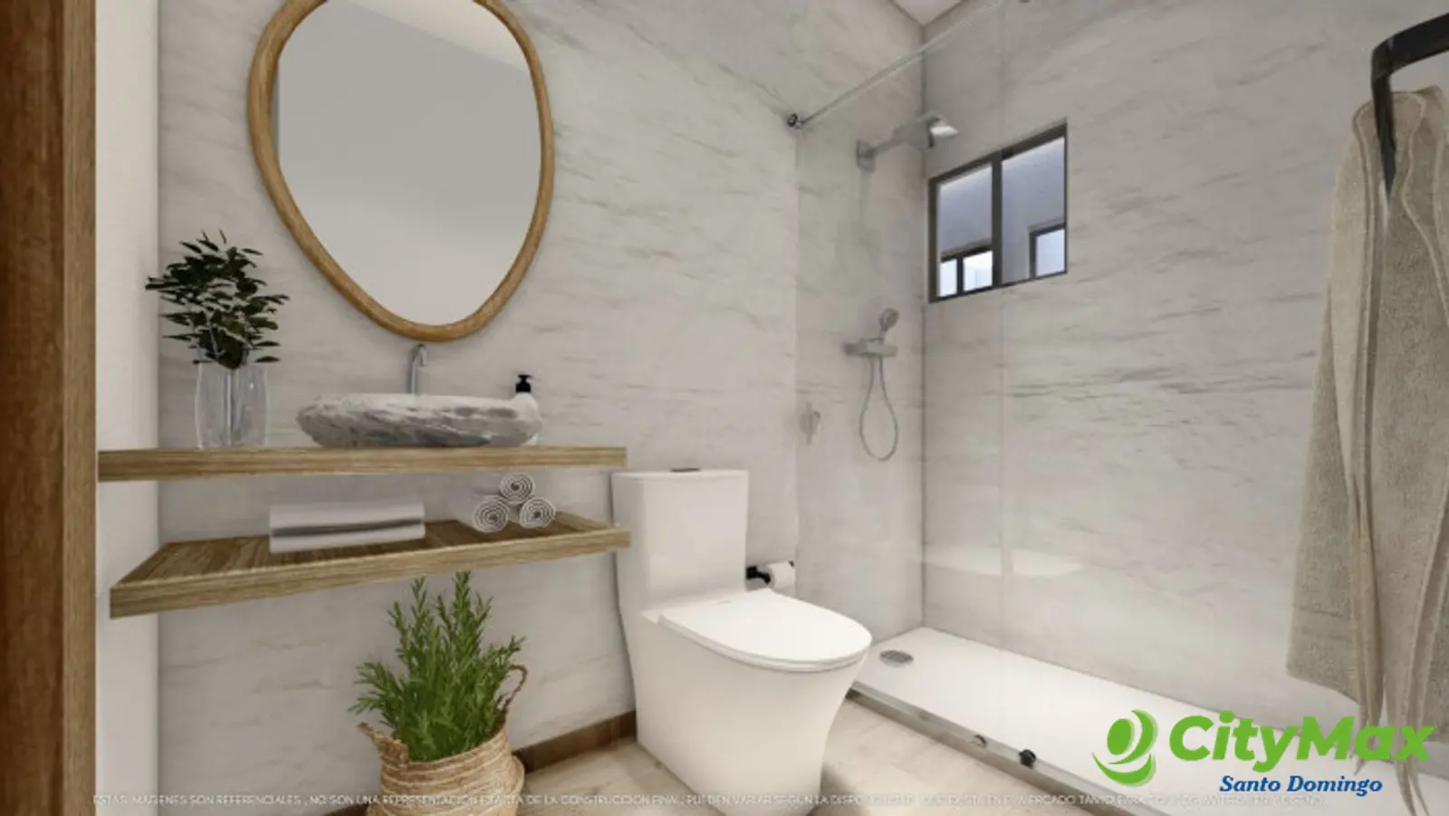 Apartamento En Venta de 2 Hab.  En Bávaro Punta Cana. - Baño