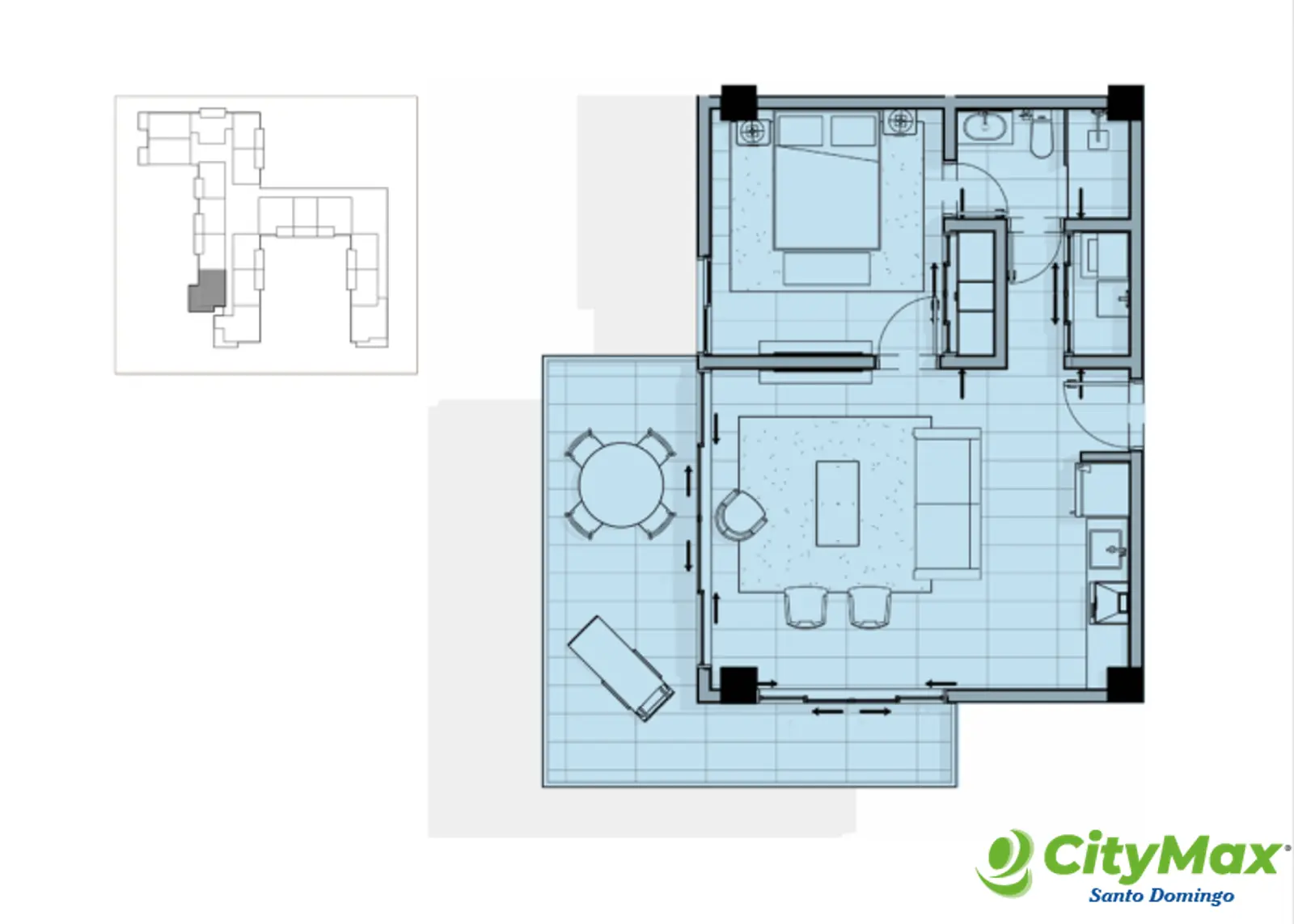 Se vende apartamento de 1 habitación en Cap Cana  - foto 9