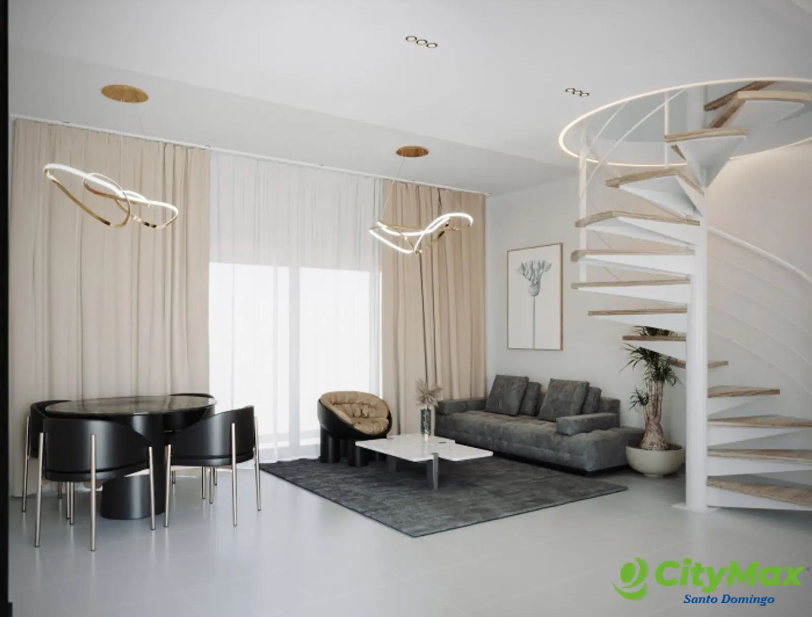 Apartamento Turistico en Venta de en Punta Cana. - Sala